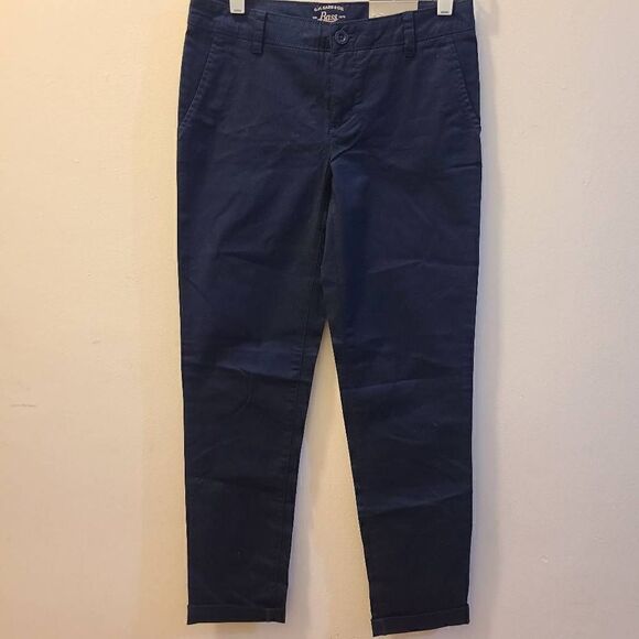 G.H Bass & Co Women Blue Larson Chino Dress Pants Size 0 - Picture 1 of 6